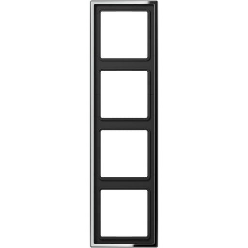 Jung - Abdeckrahmen Rahmen 4-fach gl.chr GCR 2984 waage/senkrecht