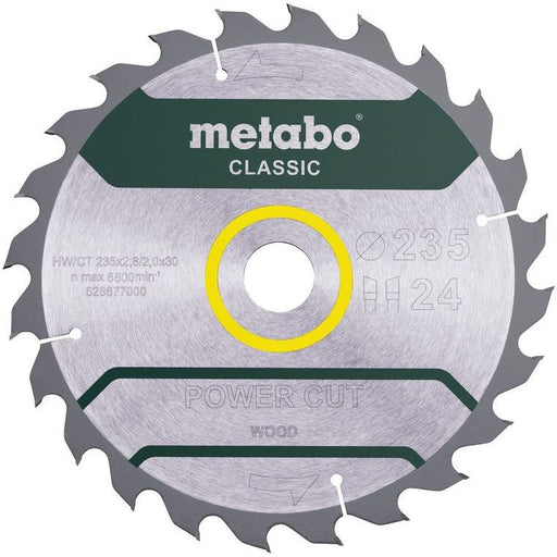 Metabowerke - Kreissägeblatt PowerCutClassic 628677000 24 WZ 18 Grad