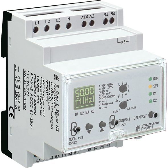 Dold&Söhne - Spannungsüberwachungsgerät Spannungs-/Frequenzwächter RP9811.033/ #0065562 N AC400/230V