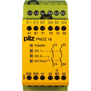 Pilz - Gerät zur Überwachung von sicherheitsgerichteten Stromkreisen Not-Aus-Schaltgerät PNOZ 16 #774061 42VAC 24VDC 2n/o