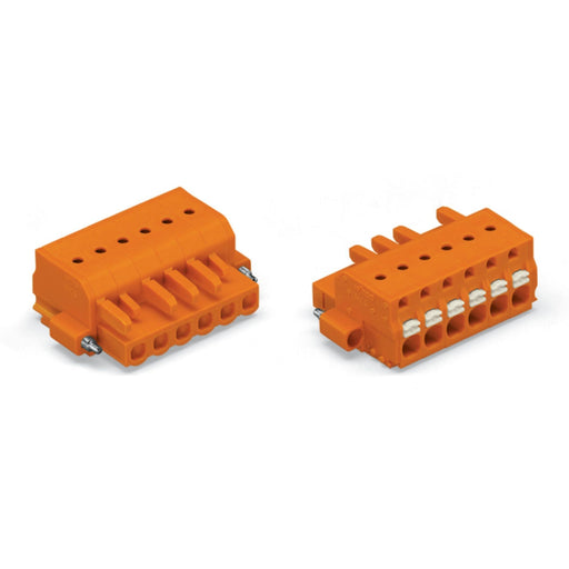 WAGO - Kabelsteckverbinder für Leiterplattensteckverbinder 1-Leiter-Federleiste 2231-305/107-000 Push-inCAGECLAMP,or − 50 Stück