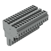 WAGO - Ein- und mehrpolige Klemmenleiste 2-Leiter-Federleiste 769-134 CAGECLAMP,4mm²,gr − 5 Stück