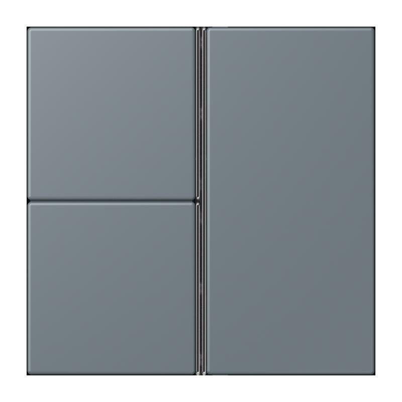 Jung - Abdeckung/Bedienelement für Installationsschalterprogramme Tastensatz 3fach LC 403 TSA 251 gris 59
