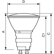 Philips Lighting - Halogen-Metalldampflampe mit Reflektor Entladungslampe CDM-Rm Mini#16296400 35W/930 MR16 10D