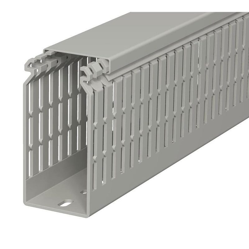 OBO Bettermann - Verdrahtungskanal LKV N 10050 RAL 7030 − 2 Meter