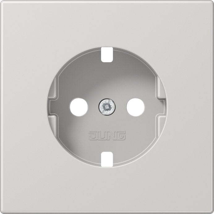 Jung - Abdeckung/Bedienelement für Installationsschalterprogramme Platte LS 1520 PL LG f.SCHUKO Steckdose