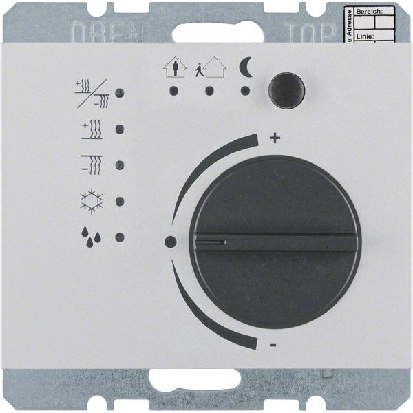 Berker - Bussystem-Raumtemperaturregler Temperaturregler 75441171 Alu
