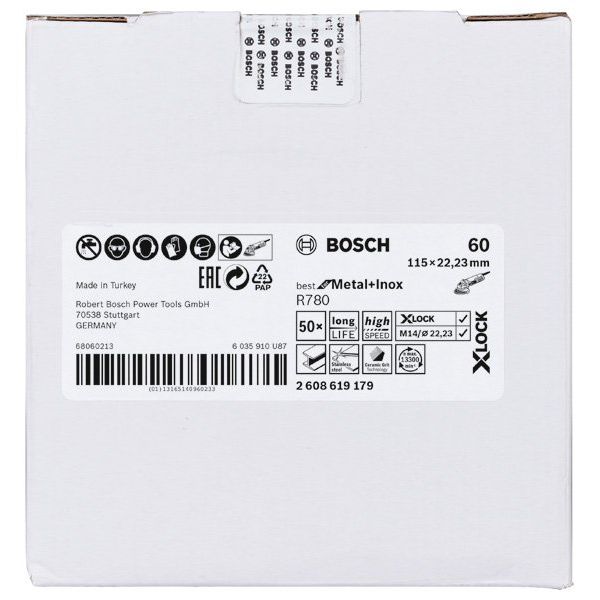 Bosch - Trenn-/Schleifscheibe PRO R780 X-Lock 2608619179 Fiberscheibe 115 mm