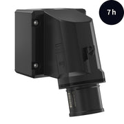 Walther Werke - CEE-Gerätestecker (IEC 60309) CEE NEO Wandgerätestecker FW734407CC schräg 32A 4P 7h