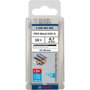 Bosch - Bohrer PRO Metal HSS-G 2608585489 Spiralbohrer 4,7 x