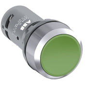 ABB Stotz S&J - Drucktaster, Komplettgerät Drucktaster CP2-30G-11 flach grün,1Sch/1Öff