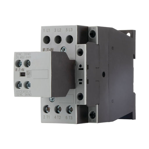 Eaton - Leistungsschütz zum Schalten von Wechselstrom Leistungsschütz DILM25-21(RDC24) 2S1Ö 11kW/400V,DC
