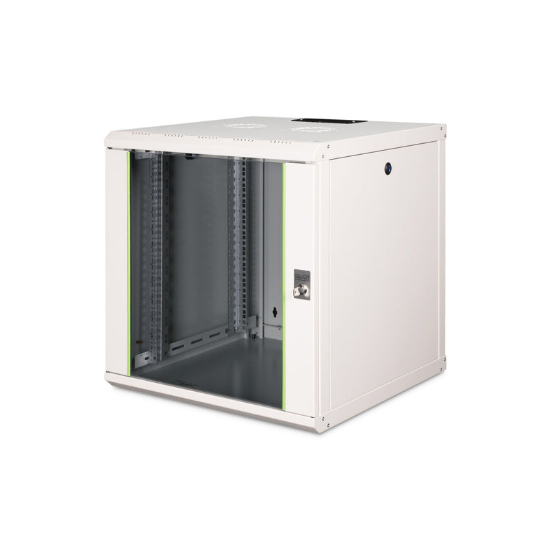 DIGITUS - Netzwerk-/Serverschrank Wandschrank mit Glastür DN-19 12U-6/6 RAL7035 HE 12