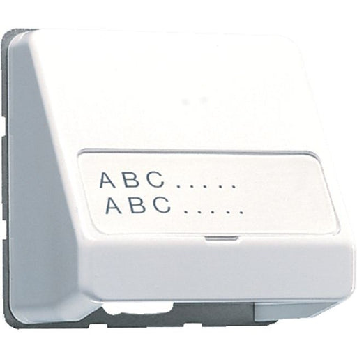 Jung - Einsatz/Abdeckung für Kommunikationstechnik Datenanschlussgehäuse aws CD 554 WW Schriftfeld 23x59mm