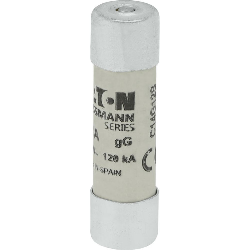 Eaton - Zylindrische Sicherung Sicherungseinsatz Nieders. CYL GG 14,#C14G12S 12A AC 500V 120kA − 10 Stück