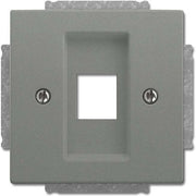 Busch-Jaeger - Einsatz/Abdeckung für Kommunikationstechnik Zentralscheibe gr/metal 2561-803 Abdeckung