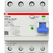 ABB Stotz S&J - Fehlerstrom-Schutzschalter FI-Schutzschalter F204B-40/0,3-4TE TypB 4P,40A,300mA