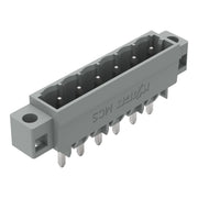 WAGO - Leiterplattensteckverbinder THT-Stiftleiste Lötstift 231-166/040-000 1,2x1,2,gerade,grau − 100 Stück