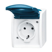 Busch-Jaeger - Steckdose Schuko-Steckdose 20 EWN-53 mit Namensschild