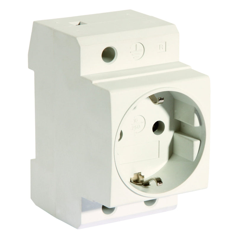 Pollmann - Steckdose Reiheneinbau Verteiler-Einbausteckdose 6334787 1-fach
