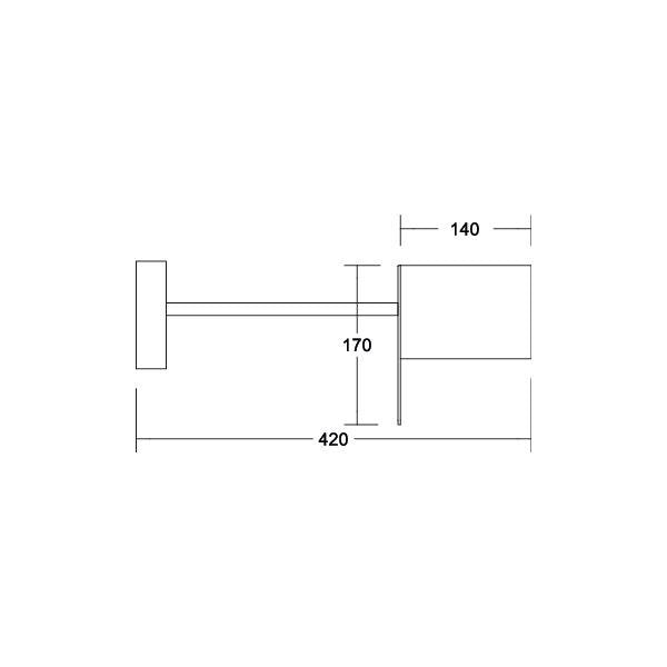 Brumberg Leuchten - Decken-/Wandleuchte Wandleuchte 58152080 1x G9 max. 48W
