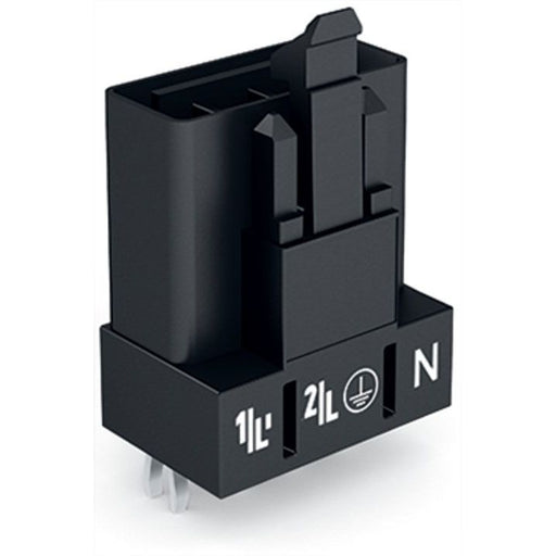 WAGO - Leiterplattensteckverbinder Stecker für Leiterplatten 890-814 4-polig,schwarz − 50 Stück