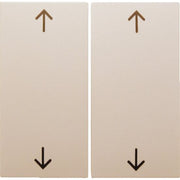 Berker - Abdeckung/Bedienelement für Installationsschalterprogramme Wippe ws/gl 16448982 Symbol Pfeil