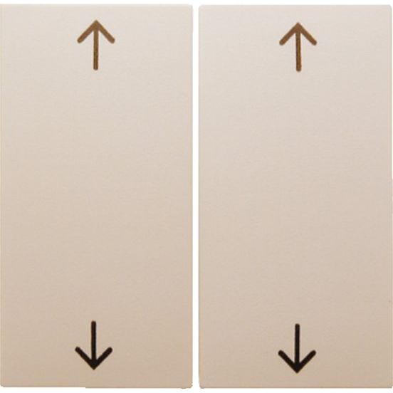 Berker - Abdeckung/Bedienelement für Installationsschalterprogramme Wippe ws/gl 16448982 Symbol Pfeil
