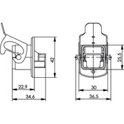 Telegärtner - Einsatz/Abdeckung für Kommunikationstechnik STX V5 Flansch 100022894 Metall