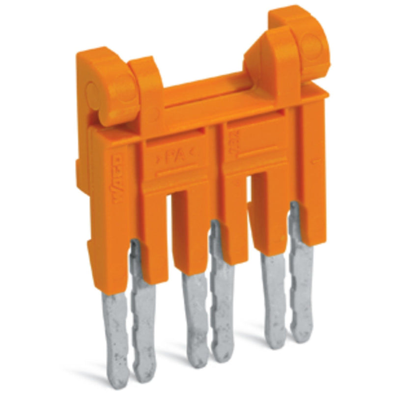 WAGO - Querverbinder/Brücker für Reihenklemme Brücker 3-fach 282-433/100-000 isoliert,orange − 10 Stück