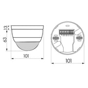 BEG Brück Electronic - Bewegungsmelder/Präsenzmelder komplett Präsenzmelder PD4-M-2C-K-AP