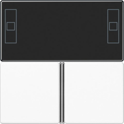Jung - Abdeckung/Bedienelement für Installationsschalterprogramme Tastensatz aws A 4093 TSA WW komplett − 1 Stück