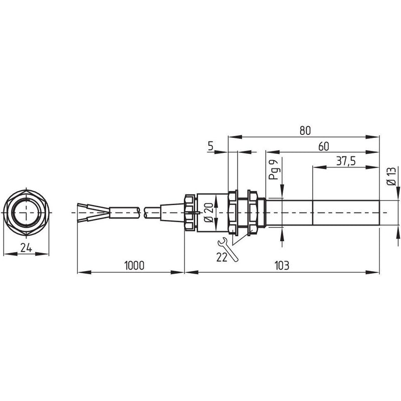 Schmersal - Magnetischer Näherungsschalter Magnetschalter BN 65-10Z