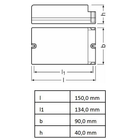 Ledvance - LED-Betriebsgerät Betriebsgerät OT160 #4062172219075  − 1 Stück