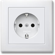 Merten - Steckdose SCHUKO-Steckdose pws MEG2300-1519 volle Abdeckplatte