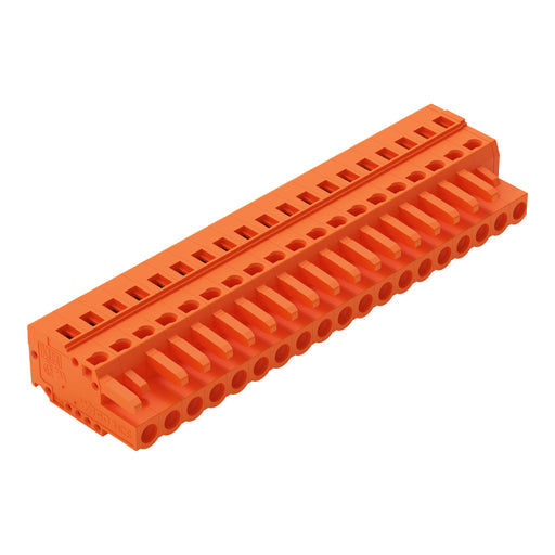 WAGO - Kabelsteckverbinder für Leiterplattensteckverbinder 1-Leiter-Federleiste 231-319/026-000 CAGECLAMP,2,5mm²,or − 10 Stück