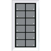 Issendorff - Bussystem-Tastsensor Glas-Tastenfeld rahmenlos LCN - GTS12W ws m.12 Tasten,12LED − 1 Stück