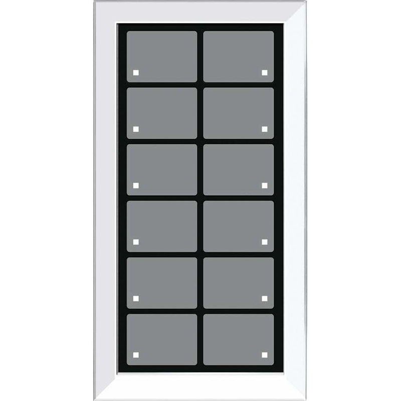 Issendorff - Bussystem-Tastsensor Glas-Tastenfeld rahmenlos LCN - GTS12W ws m.12 Tasten,12LED − 1 Stück
