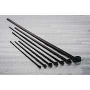 HellermannTyton - Kabelbinder X80L-PA66W-BK (100) 385x4,65 mm, schwarz − 100 Stück