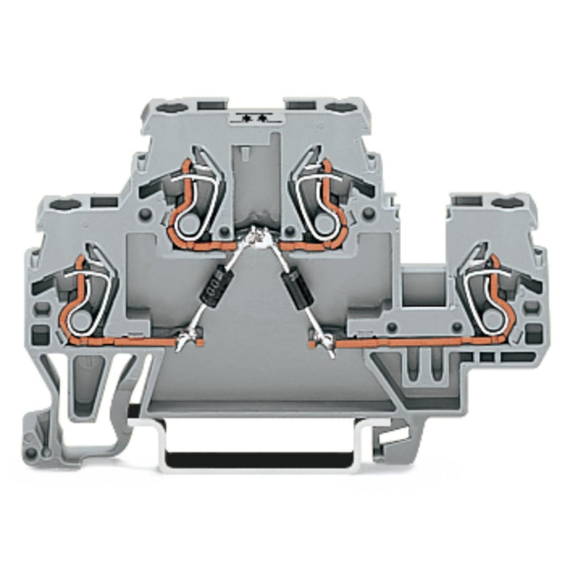 WAGO - Bauelement-Reihenklemme Bauelementklemme 870-541/281-872 − 50 Stück