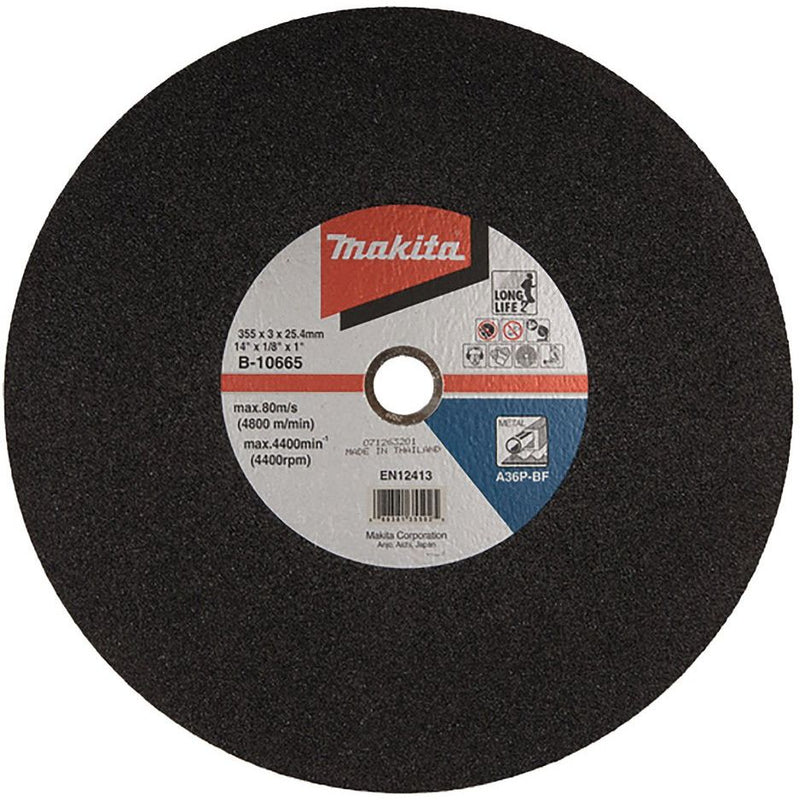 Makita - Trenn-/Schleifscheibe Trennscheibe B-10665-5(VE5) 355mm, Stahl