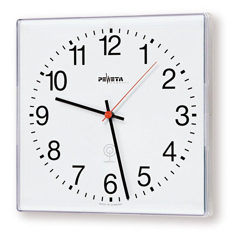 Peweta - Uhr Funkuhr 51.280.311 innen,1,5V,325x325mm