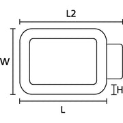 HellermannTyton - Befestigungsschelle für Kabel/Rohre Befestigungsschelle C2-N66-BK-C1 L=35mm B=15,9mm − 100 Stück