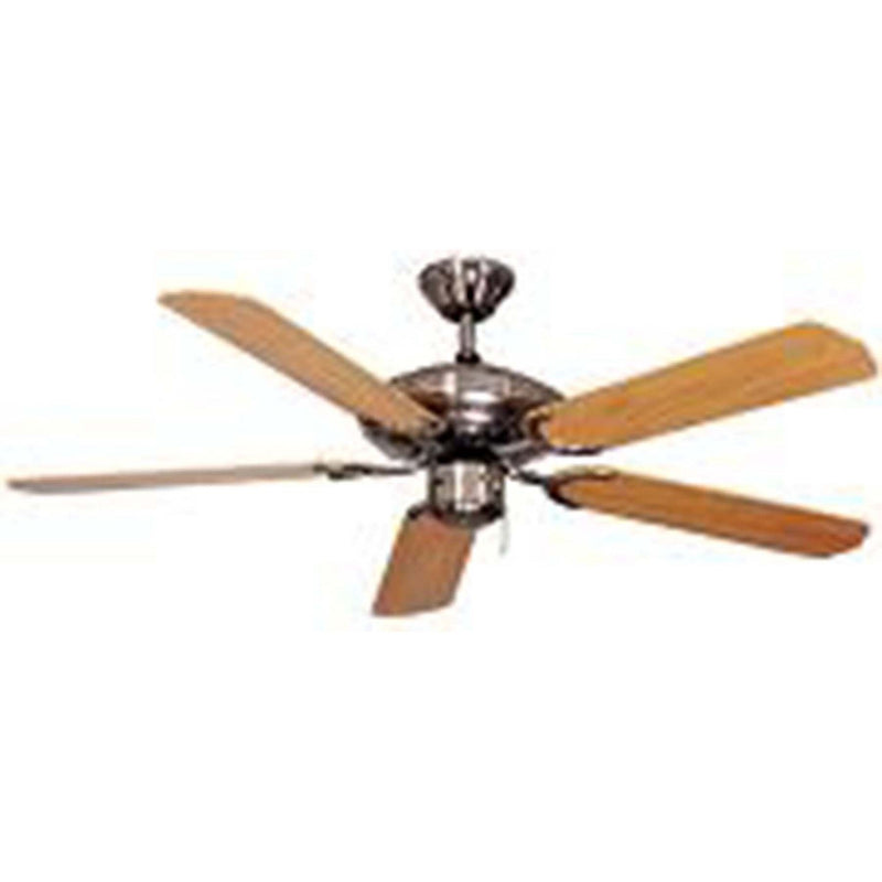 DeKo - Umluftventilator Deckenventilator BC 803-S SteelStar-S chrom geb./Pinie