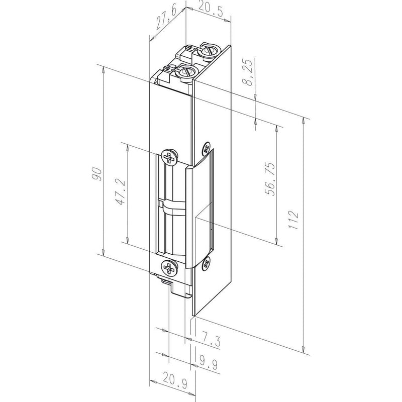 Assa Abloy effeff - Elektrischer Türöffner 34RR--------F91 24V GS Universal