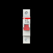 ABB Stotz S&J - Schalter für Reiheneinbau Trennschalter E201/32R Schaltgriff rot