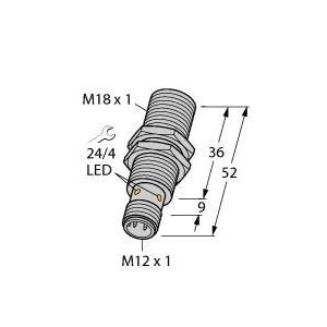 Turck - Induktiver Näherungsschalter Sensor BI8-M18-VN6X-H1141 induktiv