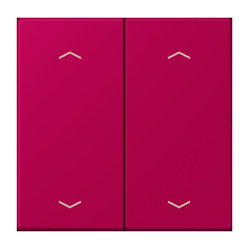 Jung - Abdeckung/Bedienelement für Installationsschalterprogramme Wippe mit Pfeilsymbolen LC 102 P 230 rouge rubia