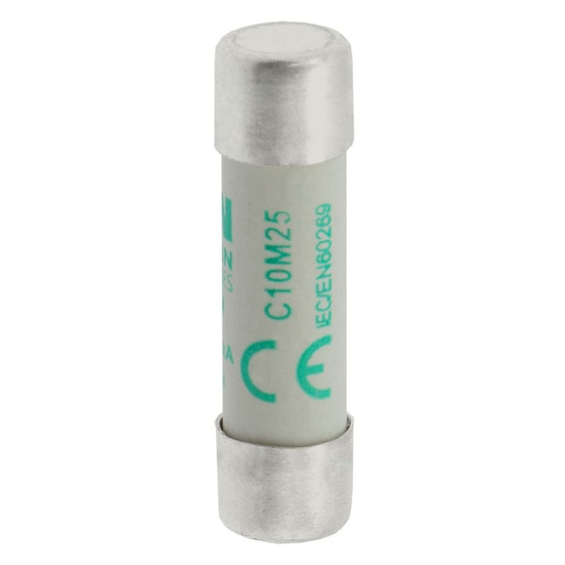 Eaton - Zylindrische Sicherung Sicherungseinsatz Nieders. C10M25 25A AC 400V 120kA − 10 Stück