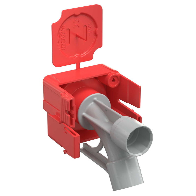 Kaiser - Dose, Gehäuse für Montage in der Wand/Decke Wand-und Deckenkrümmer 1261-92 für 20 mm Rohre − 100 Stück
